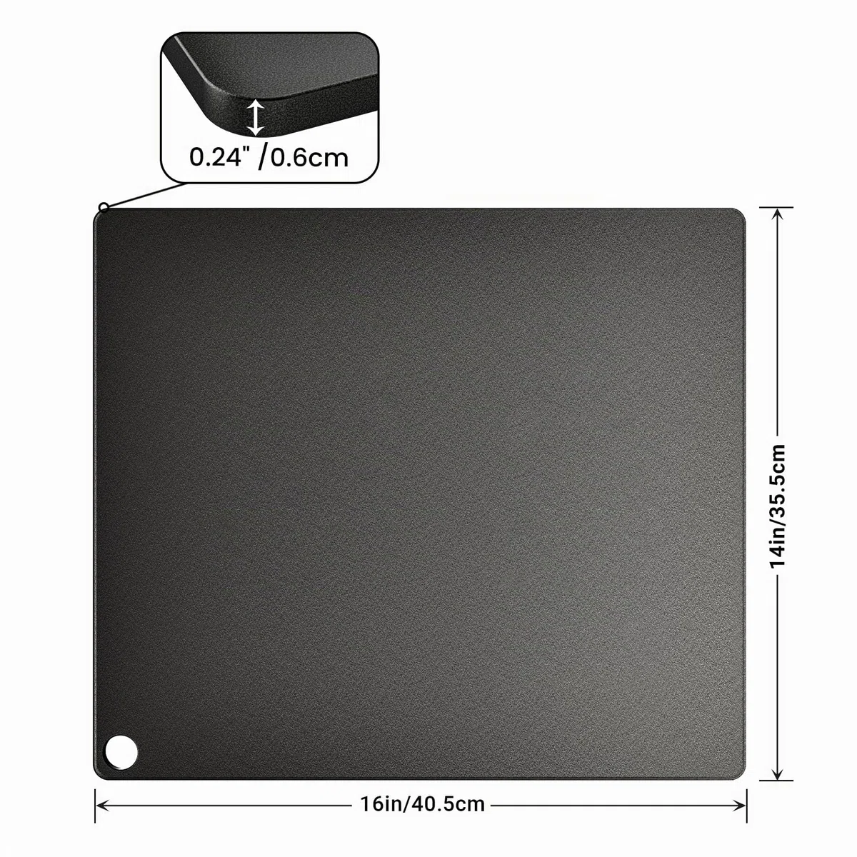 onlyfire Pietra in Acciaio per Pizza per Forno e Barbecue, 40.5 * 35.5 cm Teglia Grande per Pizza Antiaderente, Pietra Acciaio per Pizza ad Alte Prestazioni Termoconduttiva per Pizza, Pane e Barbecue