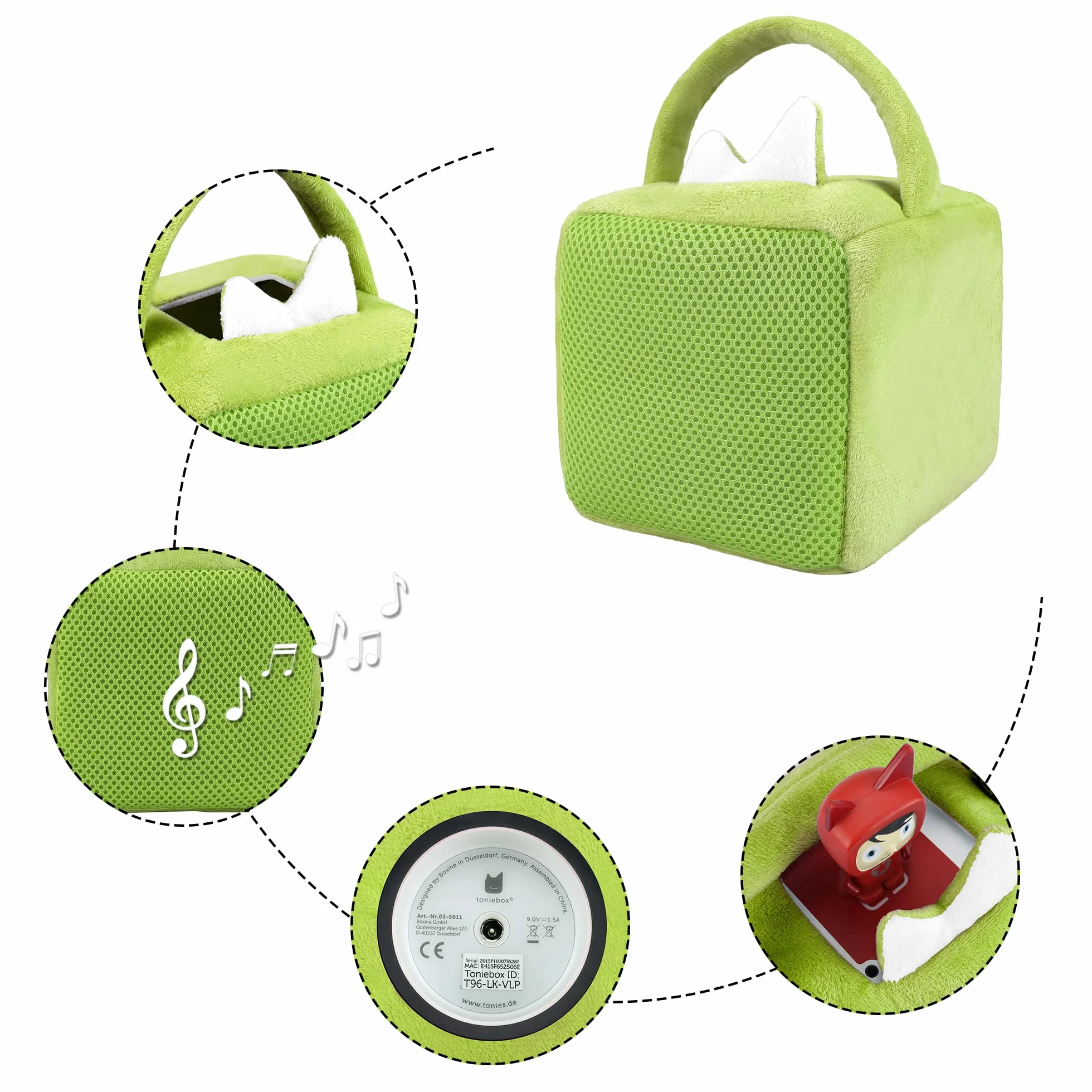 Borsa protettiva per Toniebox, Verde