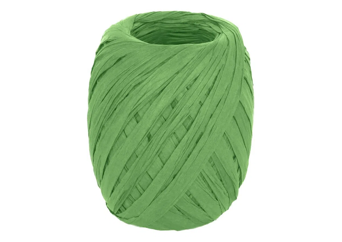 INNSPIRO Rafia di carta colore verde, 4 mm x 30 m