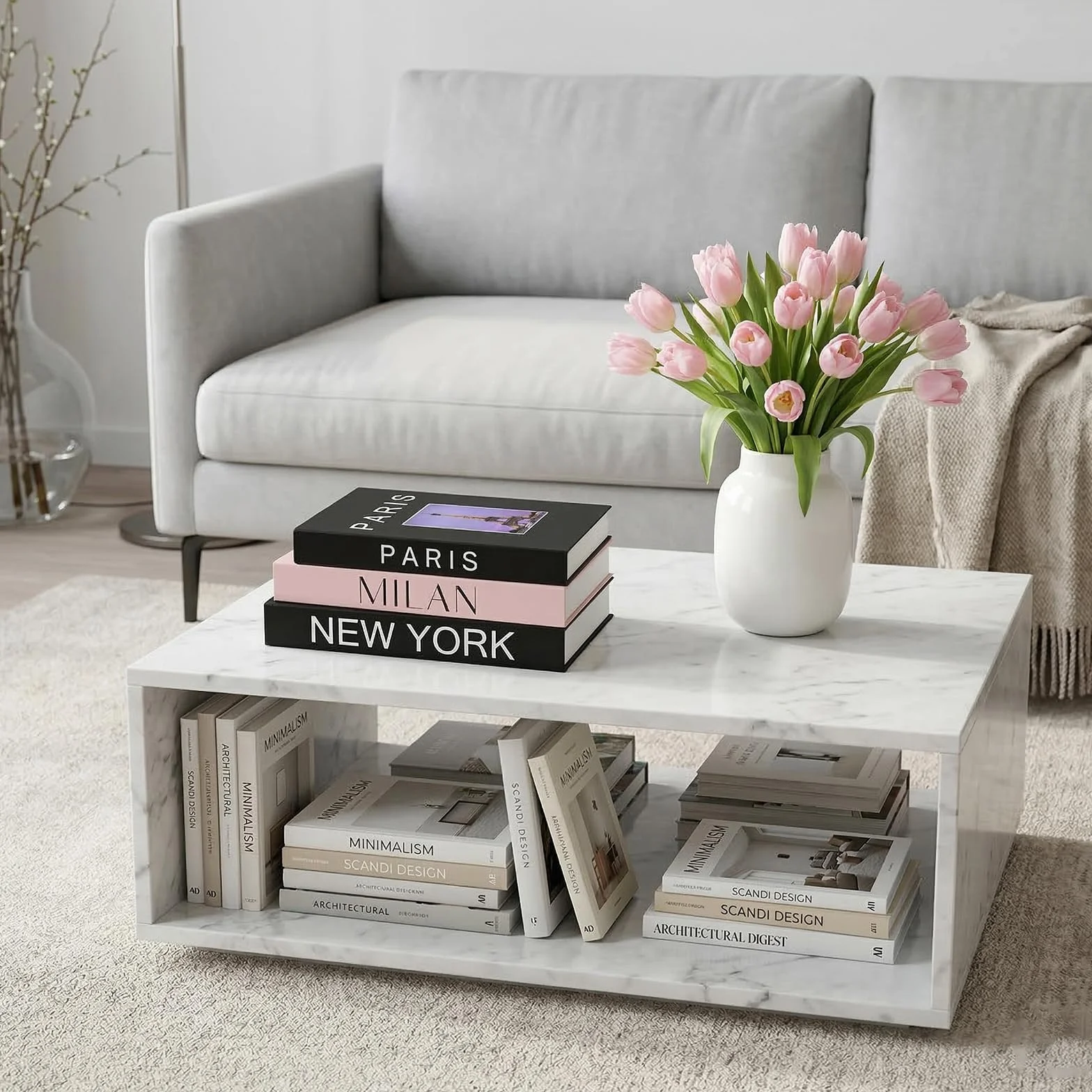 3 Pezzi Set Libri Decorativi, Libri Decorativi Arredamento di Moda per l'Arredamento della Casa, Libri Finti Pieghevoli e Impilati per Decorazione Domestica, Libreria e Tavolino da Caffè (Stile1)