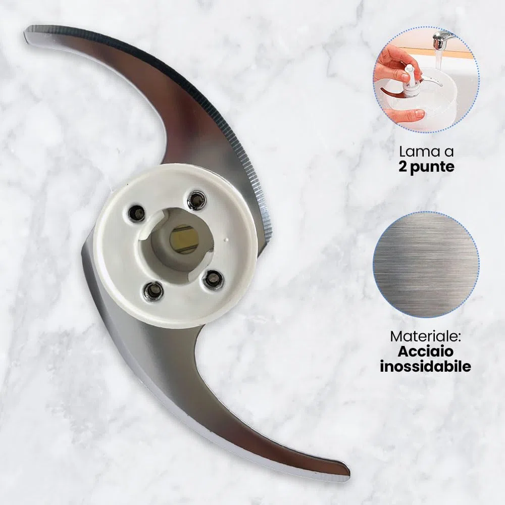 Anakel Home Lama di Ricambio per Tritacarne SS-193009 Compatibile con Moulinex A320R1, A327R1 Tritacarne Elettrico | 2 Lame, Acciaio Inossidabile, Taglio Preciso