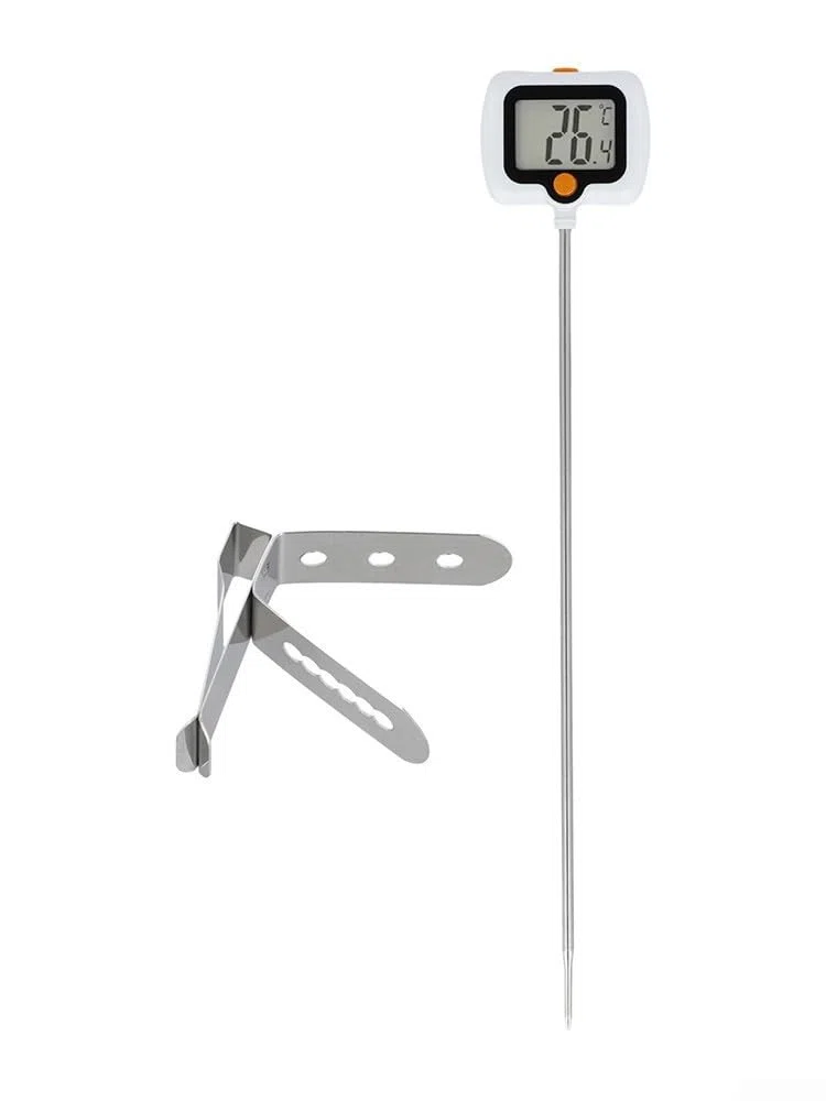 Termometro digitale, termometro per caramelle con clip per pentola, in acciaio inox, indicatore di temperatura per friggere l'olio in cucina