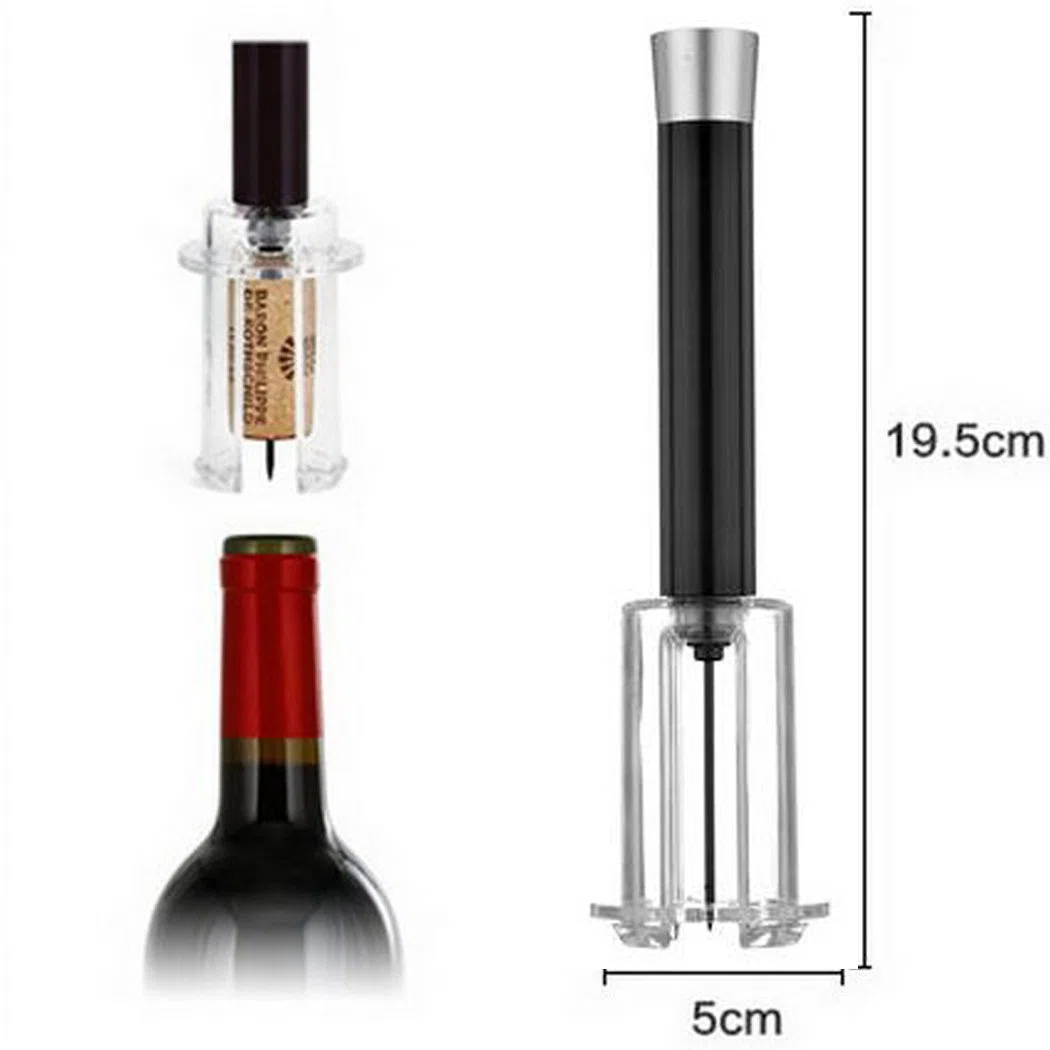 Cavatappi professionale per vino, cavatappi per apertura facile e veloce, cavatappi per bottiglie a pressione, accessori per vino rosso. Nero