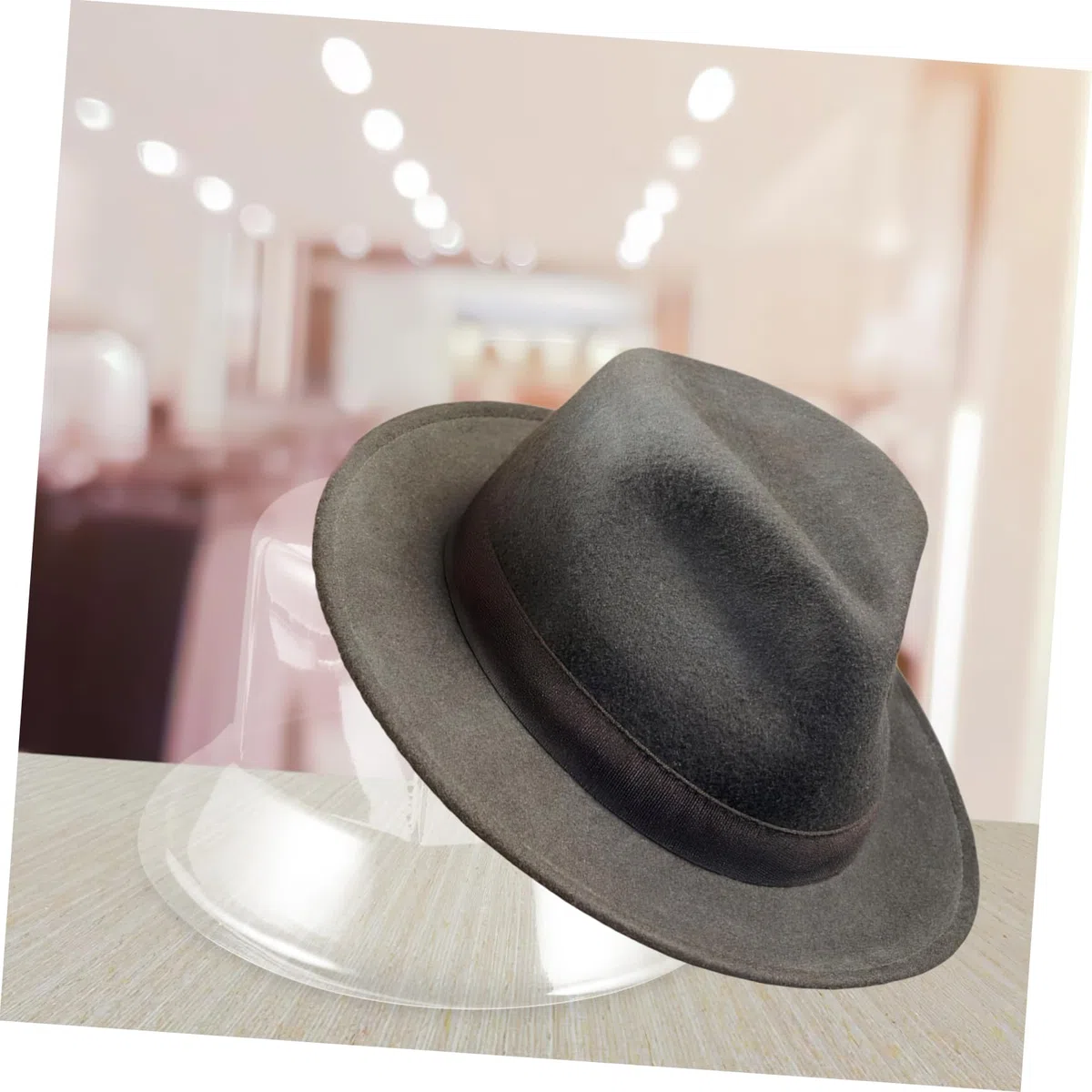 Supporto per Cappelli 5 Pezzi in Plastico Leggero Struttura a Piatto, Mantiene la Forma per Amanti dei Cappelli e Collezionisti, per Esposizione e Conservazione
