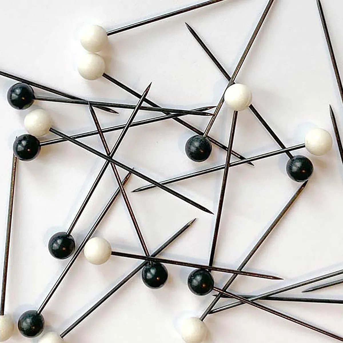 Spilli Pony Neri Zebra Acciaio 0,6x30mm Bianco e Nero