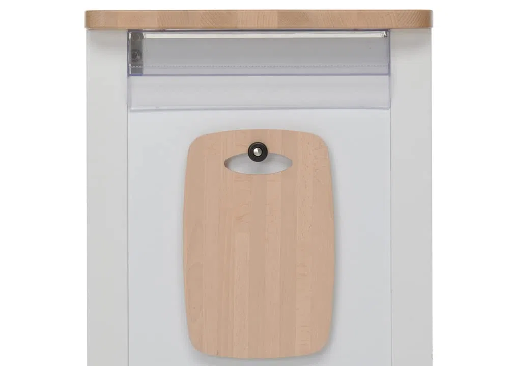 Foppapedretti Bistrot Carrello Cucina, Bianco naturale