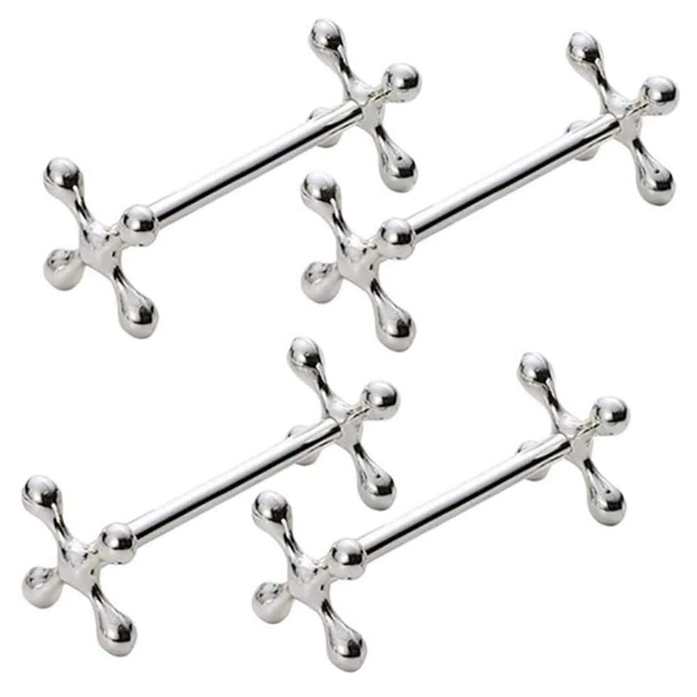4 Pezzi in Lega Bacchette Supporto Supporto forchette Coltello Supporto cremagliera in Metallo Decorazione da Tavolo ()