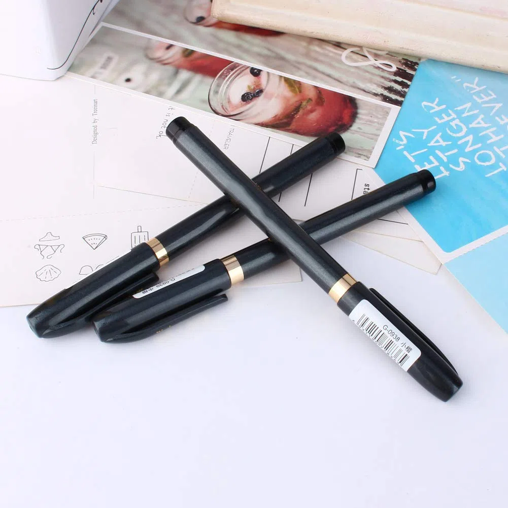 Penna per Calligrafia Morbida, Set da Disegno per Scrittura con Penna a Inchiostro Cinese Giapponese in 3 Dimensioni, Design Leggero per Esercitarsi Sempre e Ovunque
