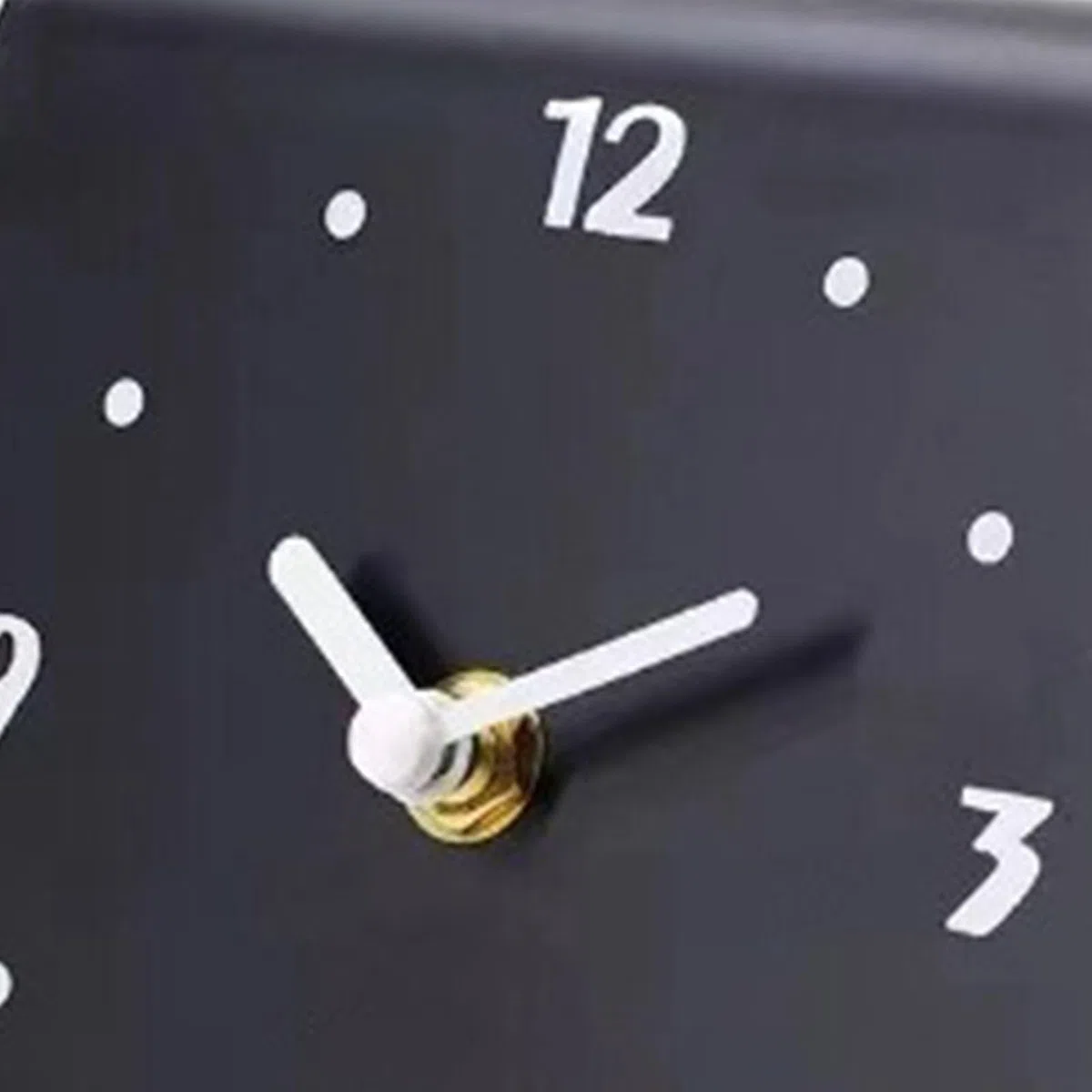 Orologio da Tavolo Analogico Silenzioso, Mini Design con Mensola, per Camino, Scrivania, Camera da Letto, Soggiorno, Nero