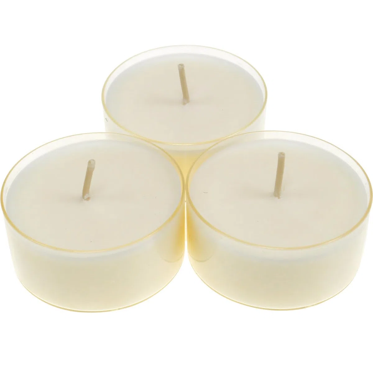 EDZARD 8 lumini Maxi bianco, cera di colza, involucro in plastica trasparente, durata circa 10 ore