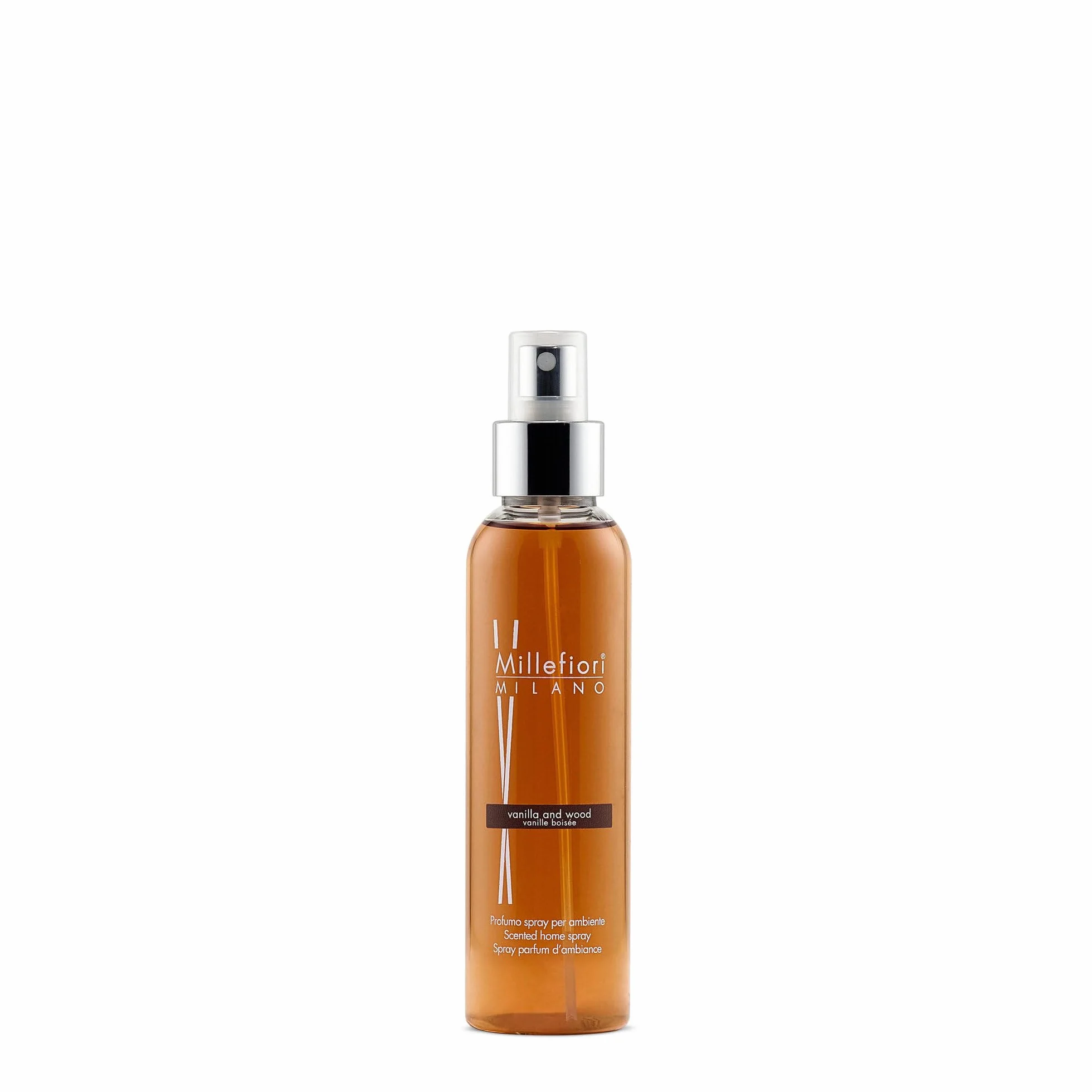 Millefiori Milano – Spray per Ambiente Vanilla & Wood – Profumatore Casa e Ufficio con Note Legnose e Vanigliate