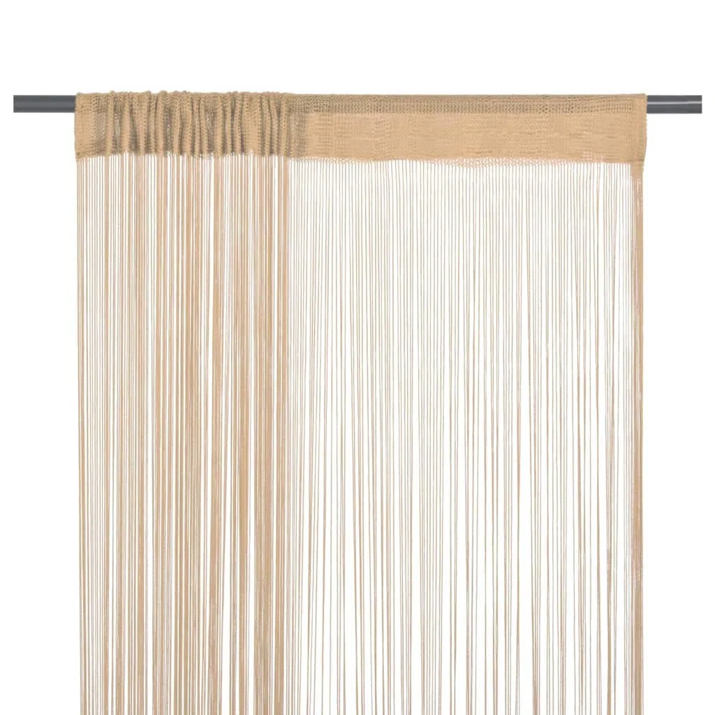 SKM 2 Pz Tende a Fili 100x250 cm Beige (0,5) kg