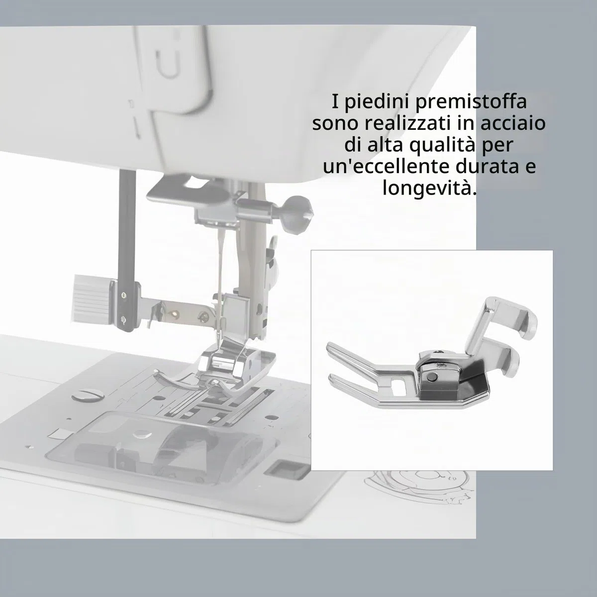 ECSiNG 2 piedini per macchina da cucire, attacco basso, 176886 446014-4 446371-000, compatibile con macchine da cucire Singer con attacco basso