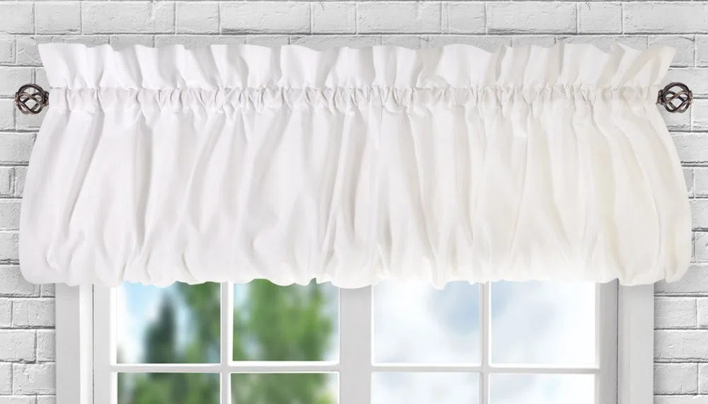Ellis Curtain Stacey - Mantovana per Palloncini, 152,4 x 38,1 cm, Colore: Bianco