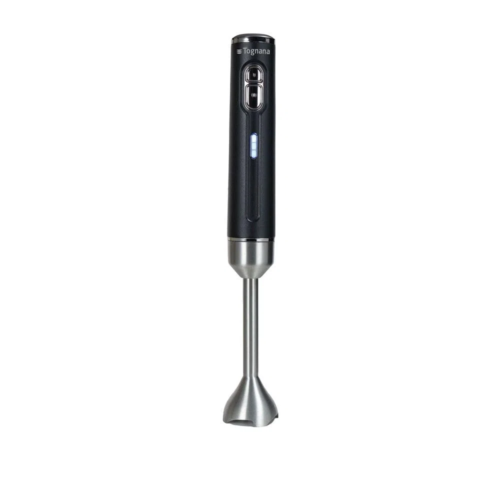 Tognana Frullatore a immersione SENZA FILI e RICARICABILE. Plastica-Acciaio Inox Nero Linea Avantspace