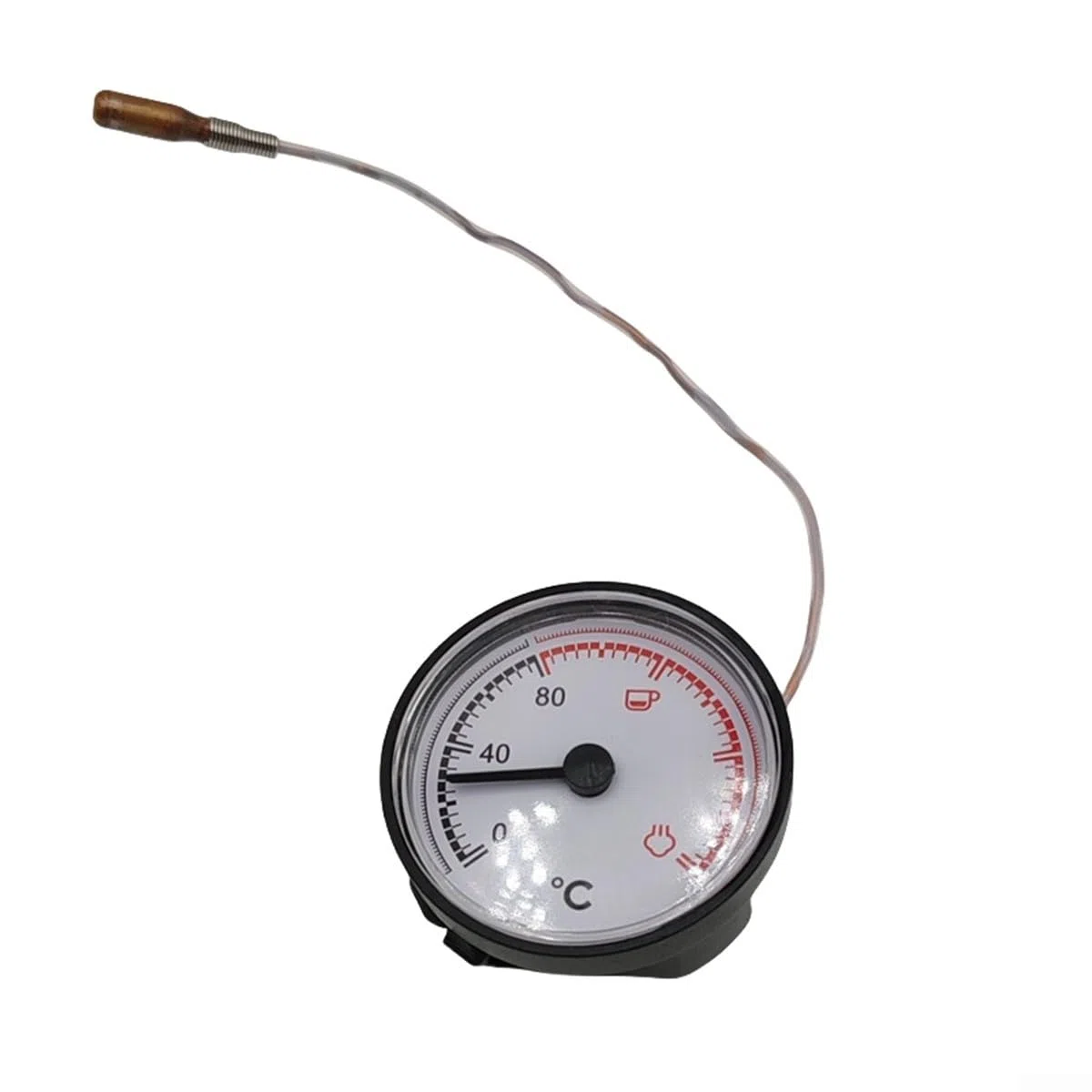 Termometro per Macchina da Caffè Espresso da 55 mm, Termometro per Macchina da Caffè a Capillare per il Monitoraggio Accurato della Temperatura dell'Acqua dell'Espresso Durante il Processo di