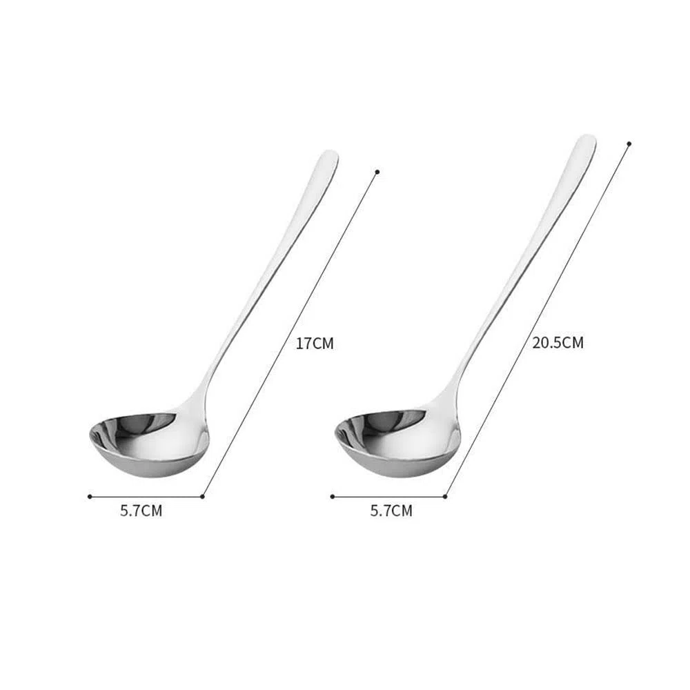 2 Pezzi Mestoli Cucina Acciaio Inox – Mestolo Acciaio Inox, Mestolo Piccolo, Cucchiaio Da Salsa, Cucchiaio Da Salsa Per Hotel, Casa, Ristorante, Cucina, Argento, 17 * 5 cm