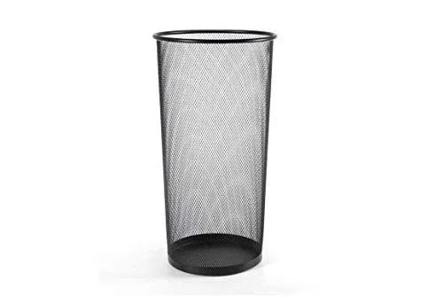 Gicos Porta ombrelli in metallo nero trafotato tondo shabby chic 26 * 50 cm portaombrelli NAD-797378