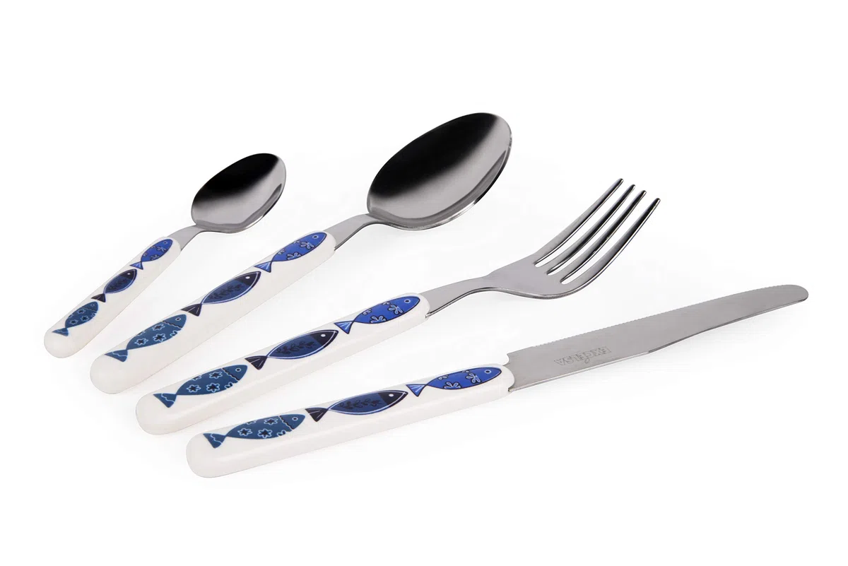 Excelsa Ocean Servizio 24 Posate, Acciaio Inox 18/0