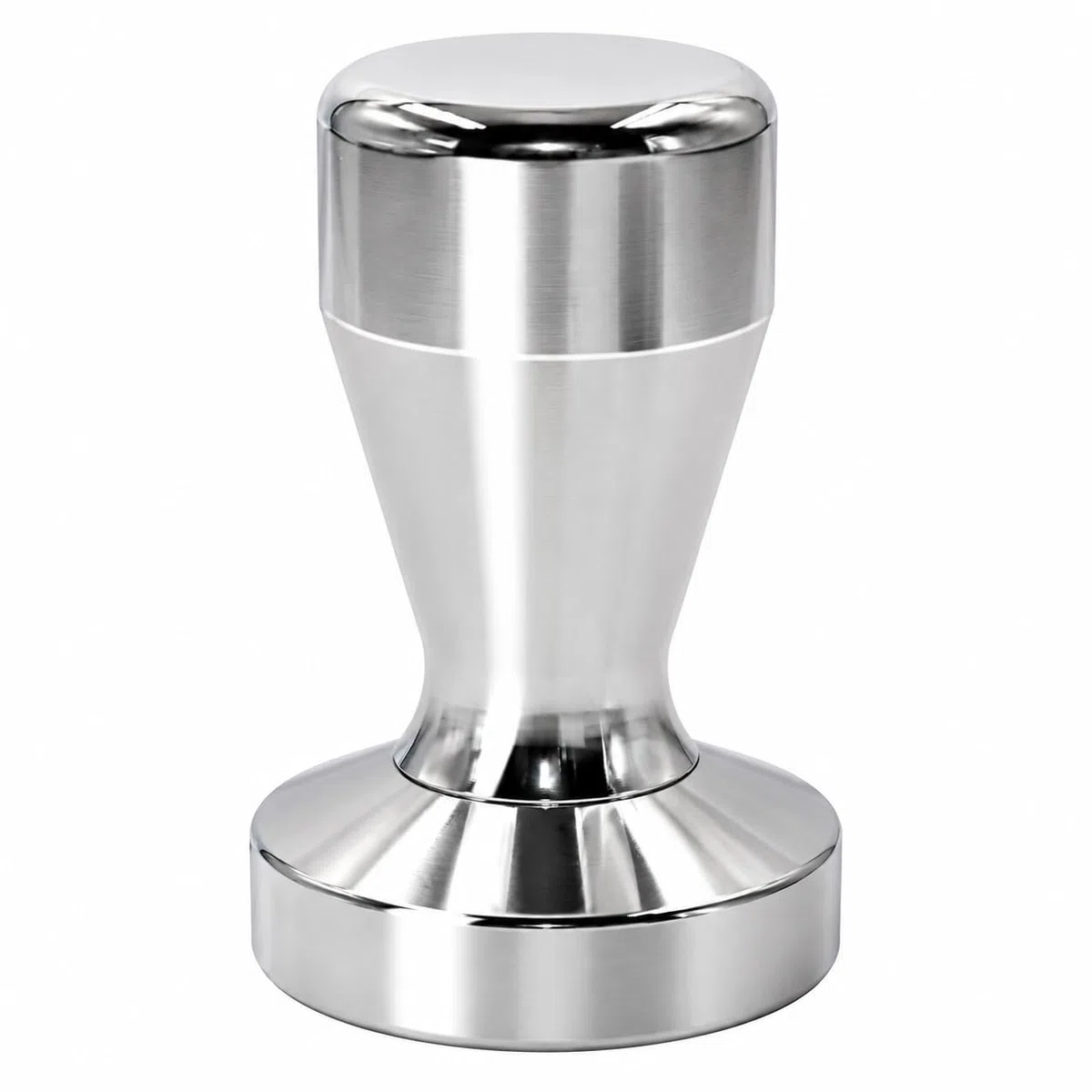 Pressino caffè 49 mm diametro acciaio inox barista espresso Bean Press Siver