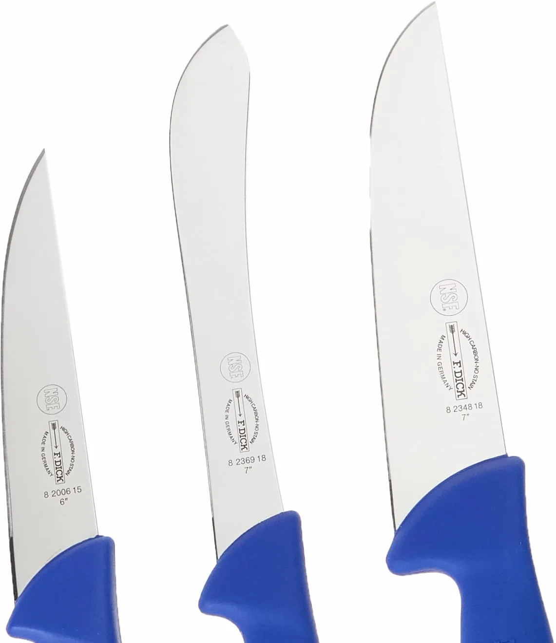 F.DICK Set di coltelli ErgoGrip coltello Francese, scimitarra, coltello per disossare