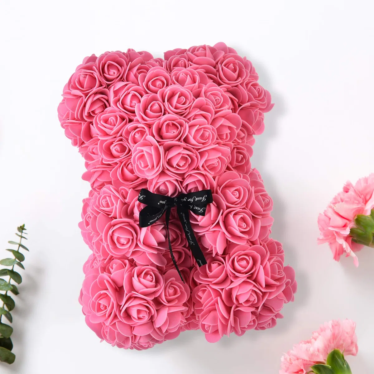 Rosa Orsacchiotto - Idea Regalo per Mamma, Donna, Adolescente - Regalo Fatto a Mano Con Scatola (Rosa)