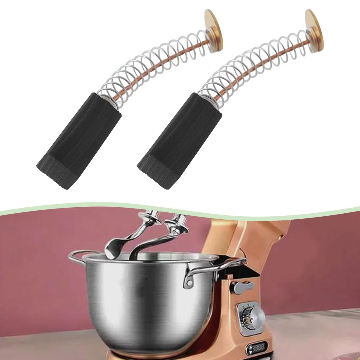 4 Pezzi Spazzole Di Carbone Per Frullatore Compatibile Con KENWOOD CHEF A901 Compatibile Con Frullatore KENWOOD BL900 BL901 BL902 5X7X19mm Spazzola Di Carbone Nero