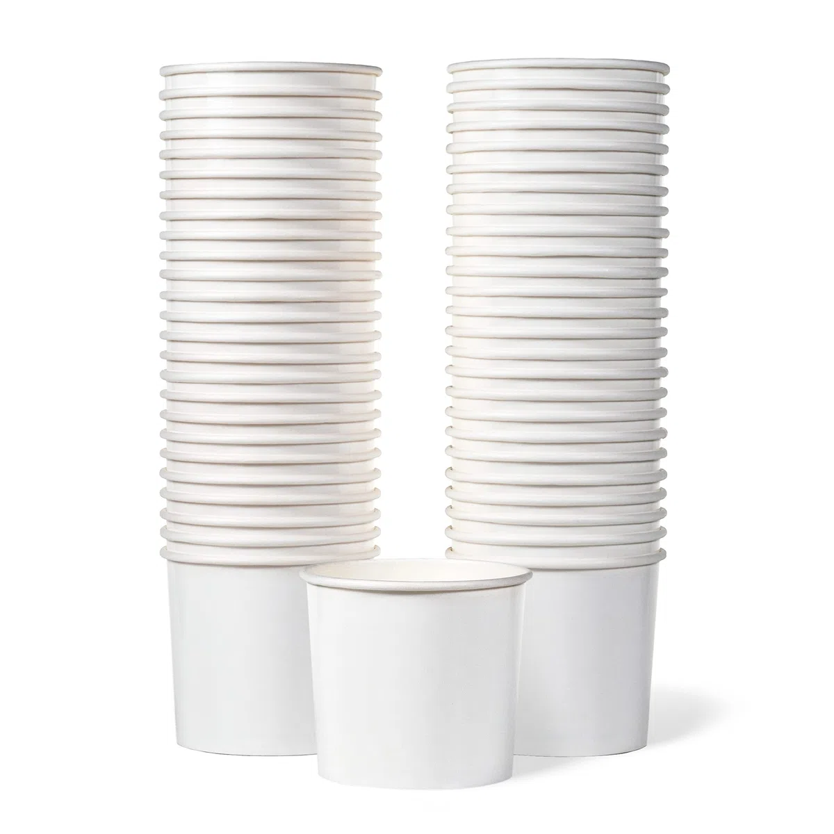MATICAN Bicchieri di carta per gelato, 50 ciotole da dessert usa e getta da 325 ml, per cibi caldi o freddi, forniture per feste da 325 ml, tazze per gelato, yogurt congelato, zuppe, bianco