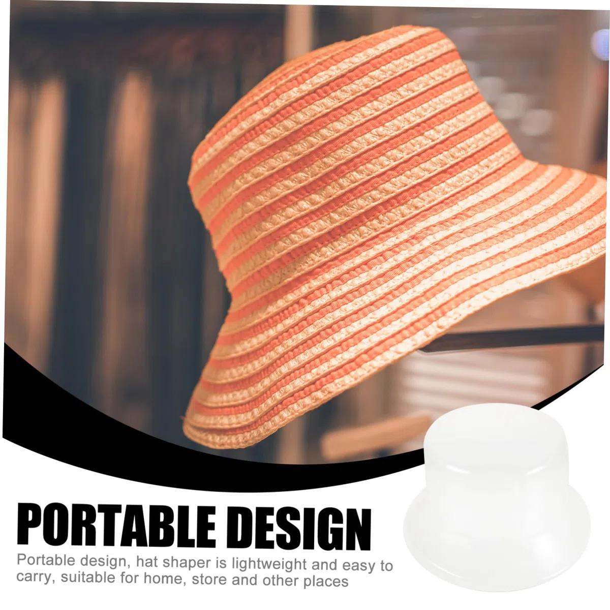 Supporto per Cappelli 5 Pezzi in Plastico Leggero Struttura a Piatto, Mantiene la Forma per Amanti dei Cappelli e Collezionisti, per Esposizione e Conservazione