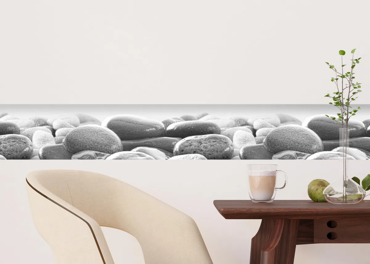 Ag Design - Wall Border - Autoadesivo - Pietre Spiaggia - Adesivo - 0,10 x 5 m - WB 8215
