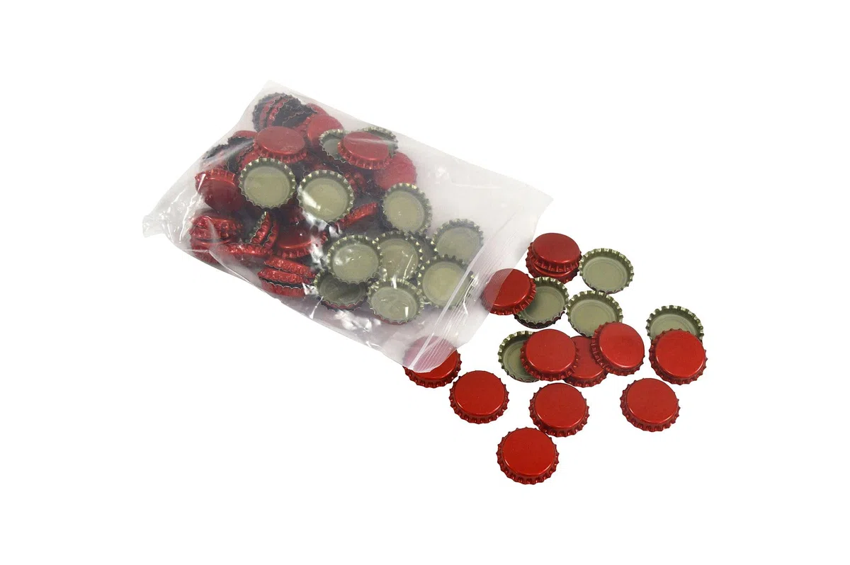 ERPEL Tappi a corona rossa, 100 pezzi, confezione piccola