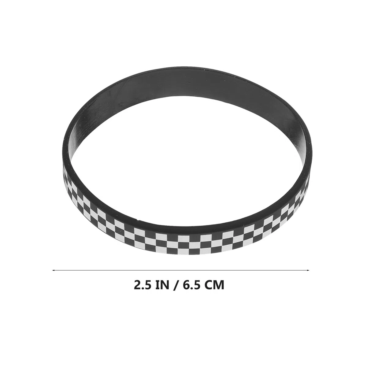 Zerodeko 40 Pezzi Braccialetti in Silicone Nero e Bianco a Scacchi Design Sportivo per Feste e Concerti, Fasce da Polso Versatili e Facili da Abbinare per Appassionati di Corse