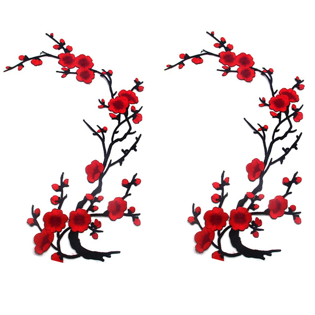 zeng 2 pezzi ricamati patch fiore fai da te pezzi ricamo cucire sulle patch patch applique ricamo per jeans, giacche, abbigliamento, borse