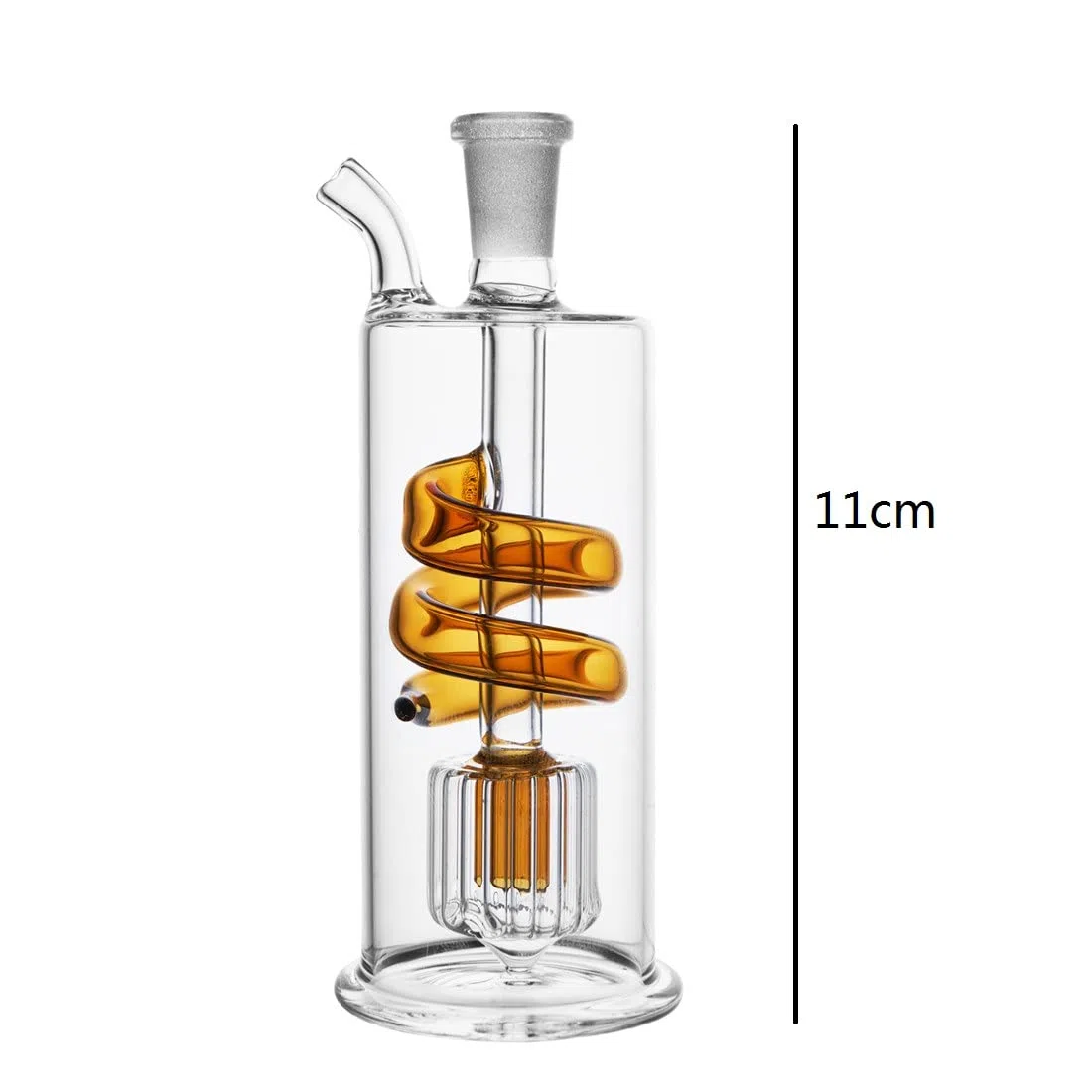 RORA Vetro bruciatore olio Bong acqua tubi Mini vetro Bong acqua tubi Riciclatore mano piccoli Bong con 10 millimetri S Bowl Pipe Accessori (A#)