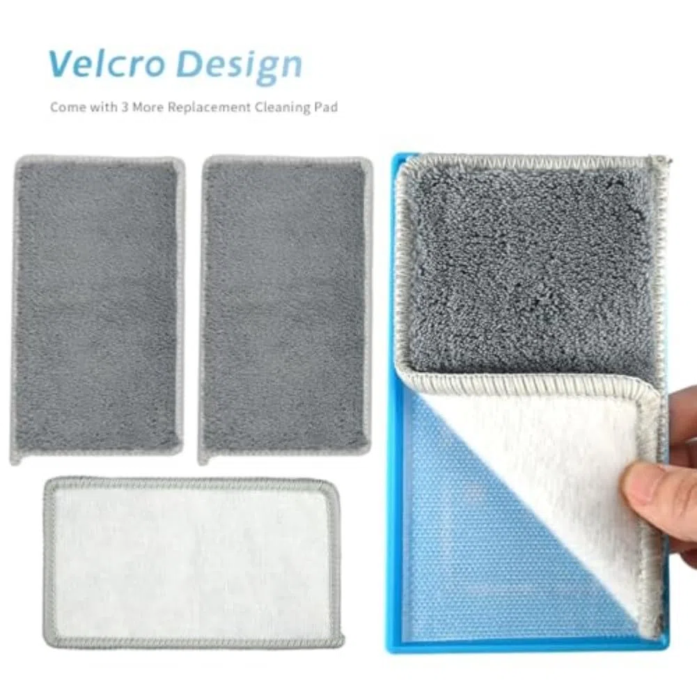 Kit panno per la pulizia della macchina espresso con staffa, in pile corallo riutilizzabile per vassoio antigoccia e aree difficili da raggiungere, compatibile con macchine da caffè e tè