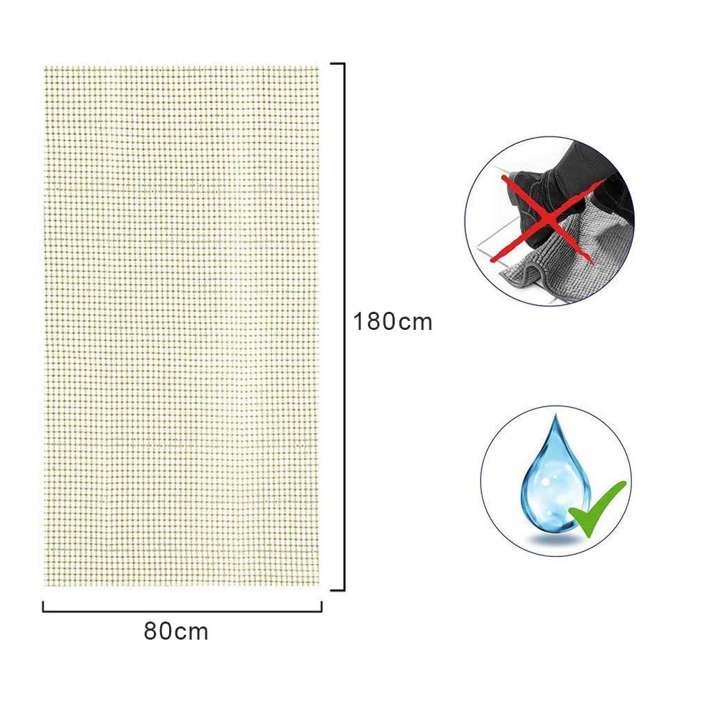 HEQUN Sottotappeto Antiscivolo | Tappetino Adattabile tagliandolo | Rete per Tappeti | Adatto al Riscaldamento a Terra (80x180 cm)