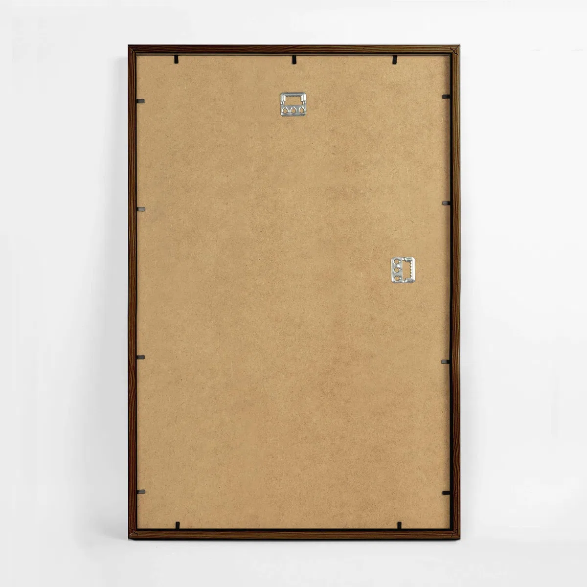 LUCA® Cornice per foto 40 x 60 cm marrone Cornice in MDF ecologica con plexiglass infrangibile, gancio da appendere e supporto