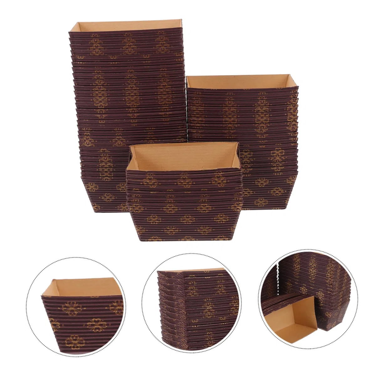 Holibanna Stampi Per Plumcake in Carta Resistenti, Teglie Rettangolari Usa e Getta Per Pane Da Forno, 50 Pezzi Per Panetterie, Pasticcerie, Ristoranti e Cottura Fai Da Te