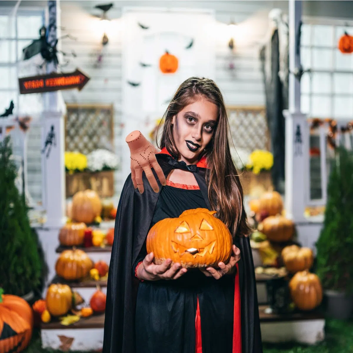 Mano di mercoledì Addams, Mano Finta Realistica, Addams Mano, Mano di mercoledì Latex, per Decorazione e Cosplay, Carnevale Party e Halloween