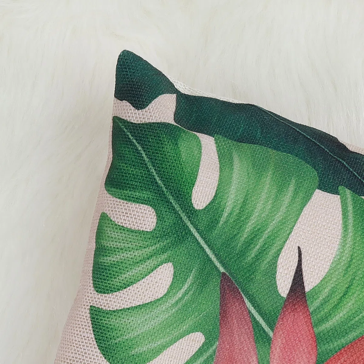 Bonhause Federe per Cuscini Foglie Tropicali 30 x 50 cm Copricuscini Decorativi Pianta Foglia Verde Federa per Cuscino Divano Letto Casa Decorazione Set di 2