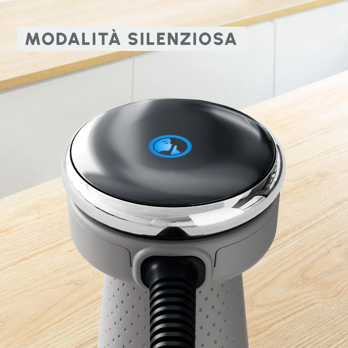Moulinex Quickchef+, Frullatore a Immersione, Tecnologia con Lame Powelix, 1000 W, Modalità Silenziosa, 20 Velocità, Modalità Turbo, DD673B