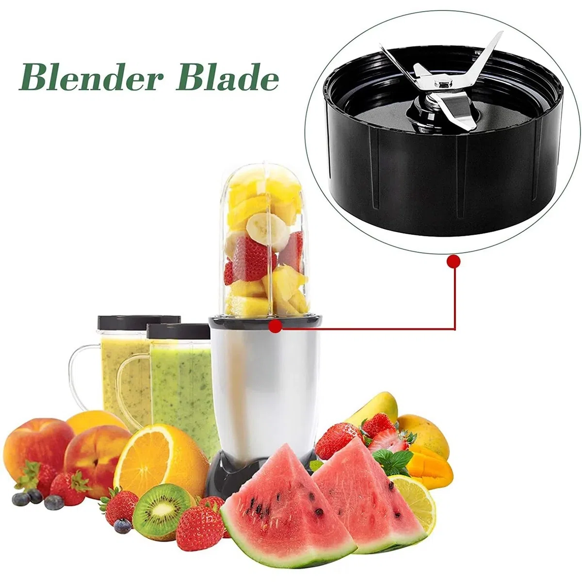 Lama incrociata di proiettile magiche, con una guarnizione, Lama incrociata di sostituzione con guarnizioni per Blender di proiettile magiche 1001