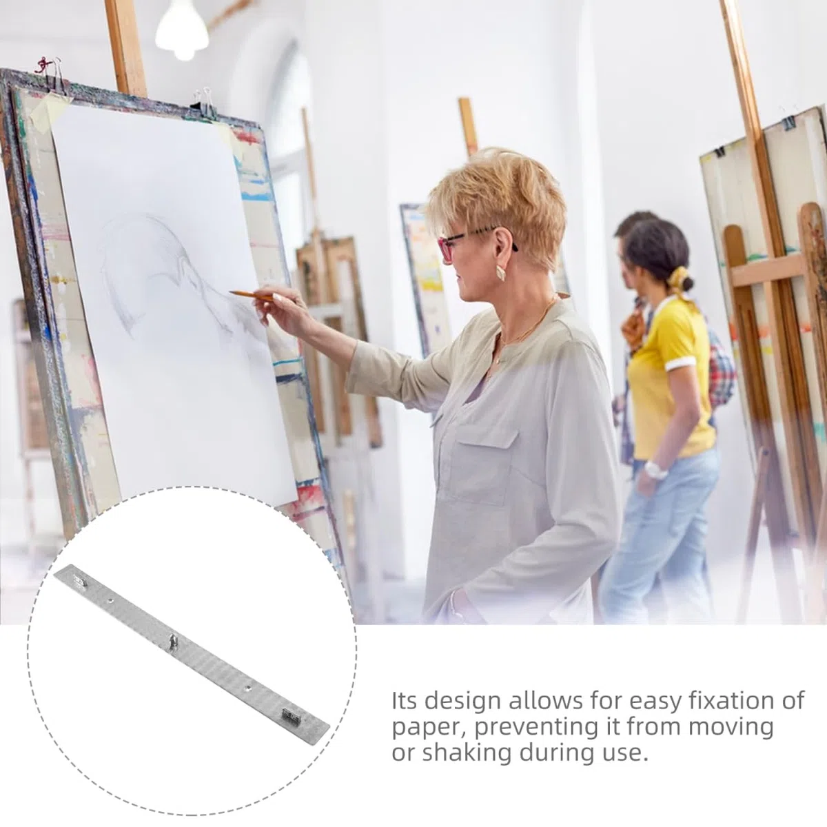 Righello Animazione a 3 Pin Barra Di Posizionamento Strumento Di Fissaggio Per Disegno Artistico Con Marcature Precise Leggero E Portatile 9.8 Pollici