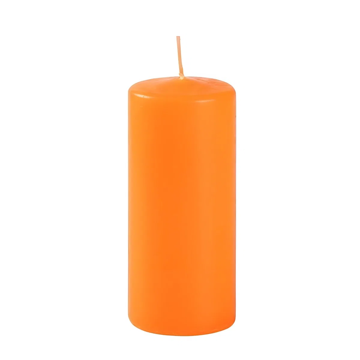 Cereria Di Giorgio - 9 Candele Cero - Diametro 5 cm Altezza 12 cm - Colore Arancione - Durata 40 Ore - Non profumate