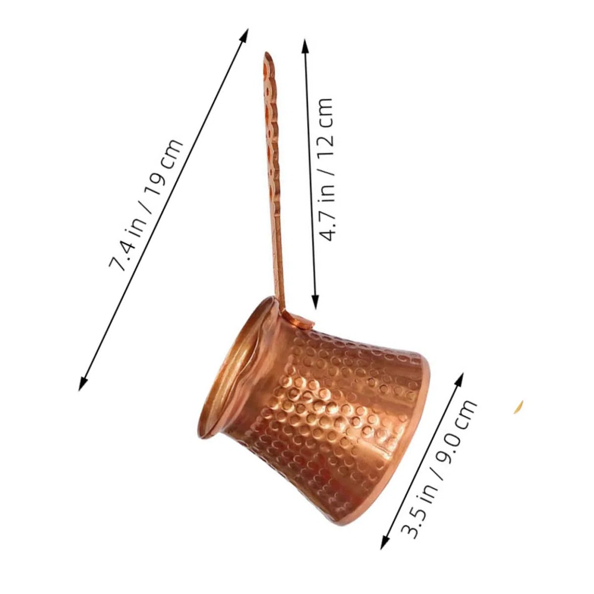 Luxshiny Caffettiera Turca Retro Resistente al Calore Usura Macchina da Caffè Compatta per Espresso e Tè Adatta Piani Cottura Elettrici e Ceramici