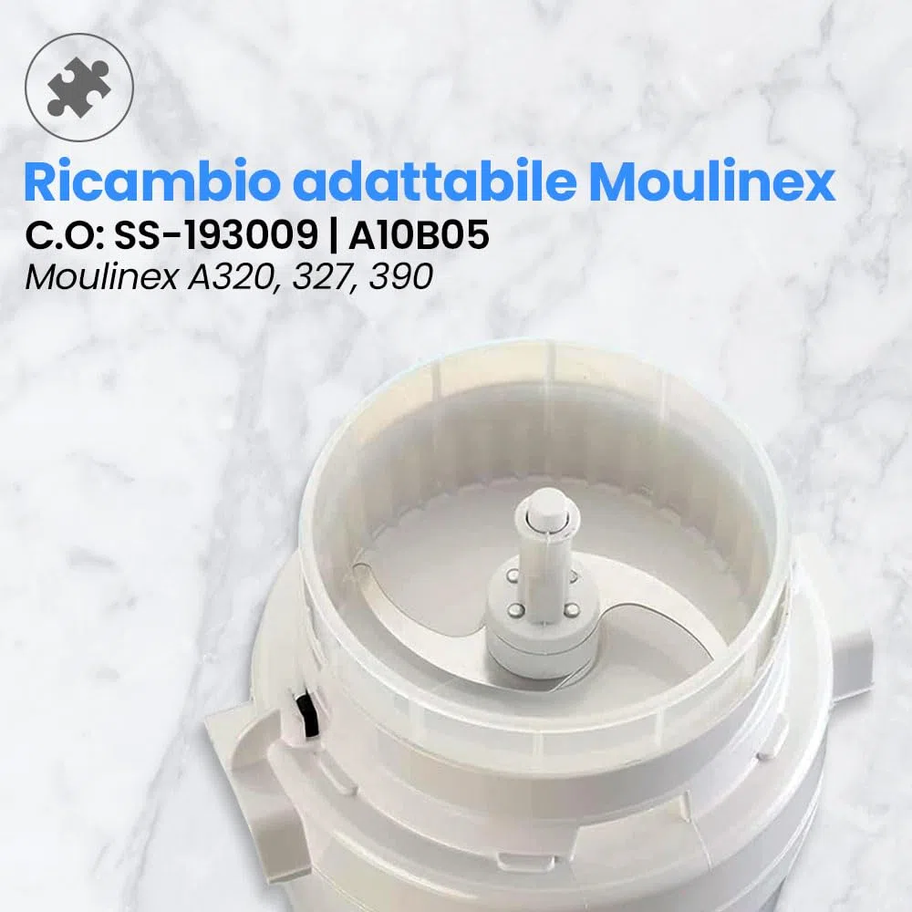 Anakel Home Lama di Ricambio per Tritacarne SS-193009 Compatibile con Moulinex A320R1, A327R1 Tritacarne Elettrico | 2 Lame, Acciaio Inossidabile, Taglio Preciso