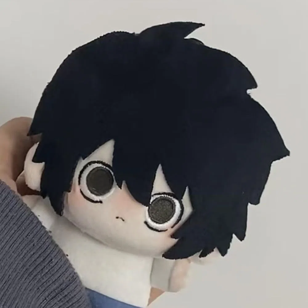 Death Note - Cuscino a forma di cartone animato, leggero, Yagami/Lawliet L personaggio anime dolce figura zaino ciondolo Divani decorazioni da collezione per gli appassionati di anime, 12 cm
