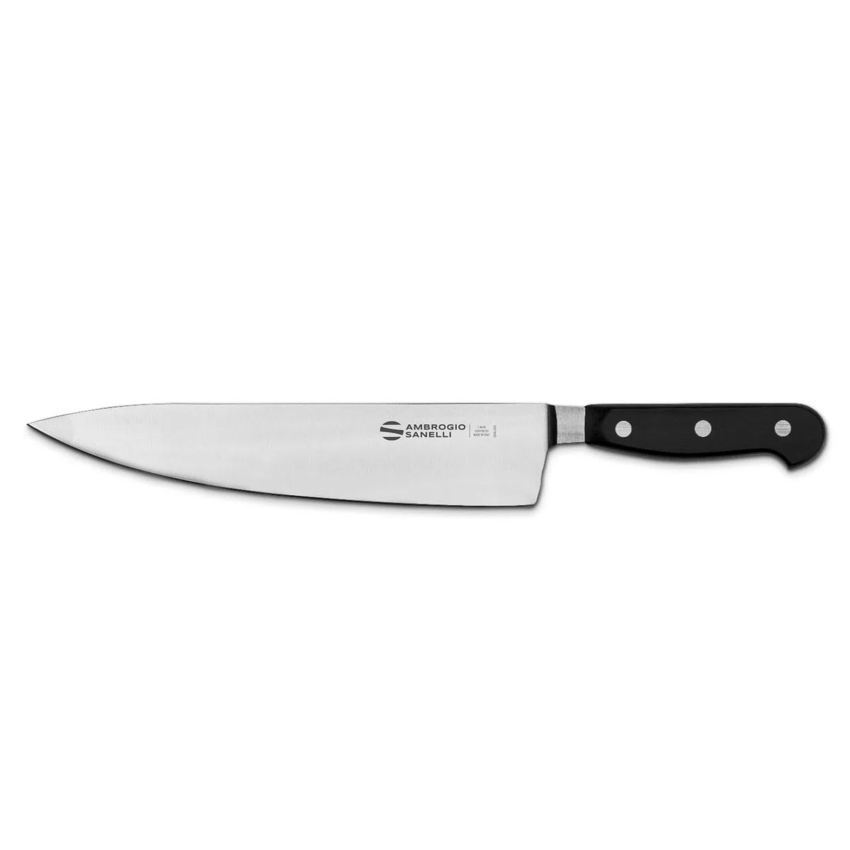 Ambrogio Sanelli, Maitre Coltello da Cucina Trinciante, Coltello Chef con Lama in Acciaio Inox all'Azoto 24 cm e Manico Ergonomico, Coltelli da Cucina Professionali, Made in Italy