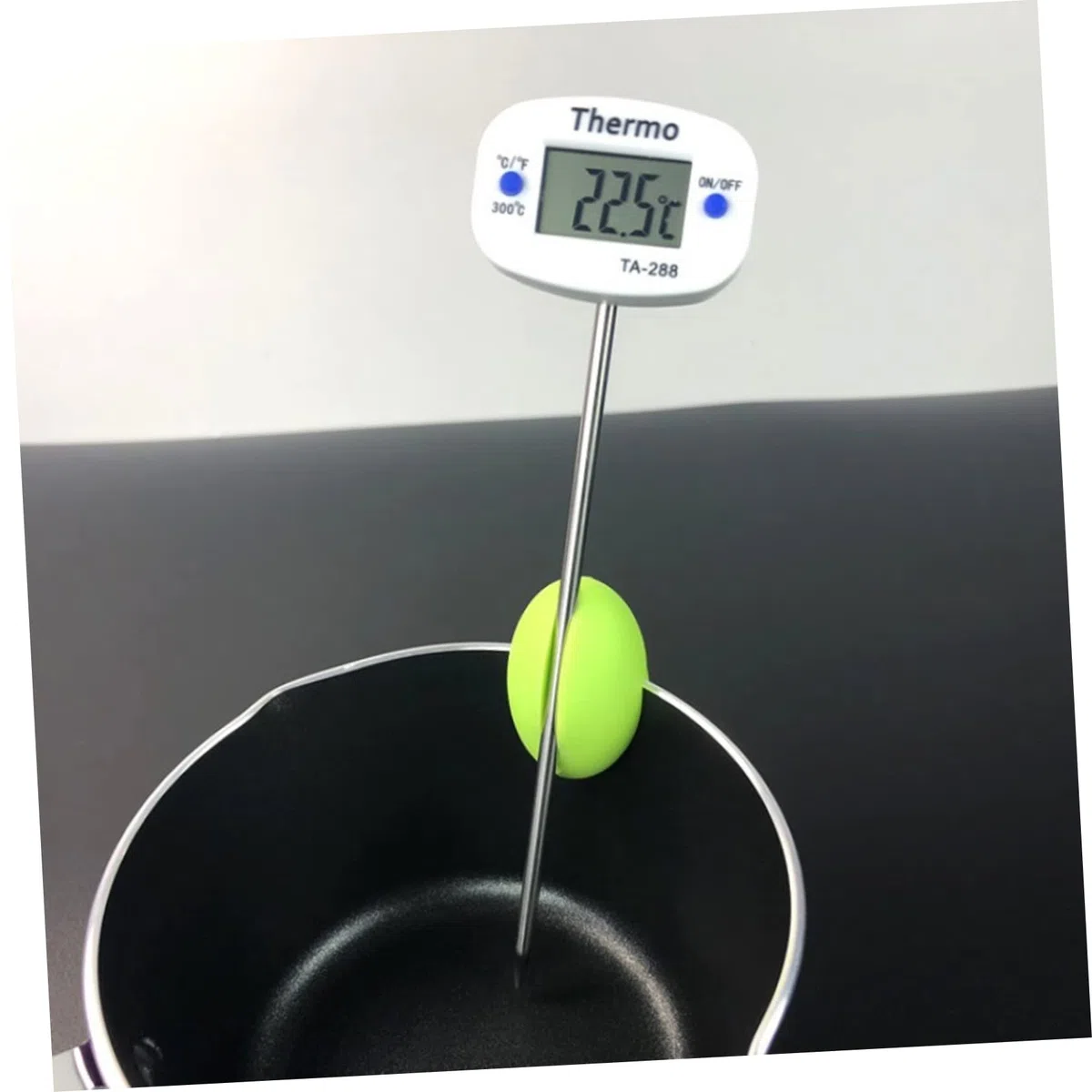 Alipis Clip Per Termometro Da Griglia e Supporto Sonda Friggitrice in Silicone Antigraffio, Morsetto Flessibile Per Sonda Di Temperatura, Compatto Per Utensili Da Cucina e Cottura