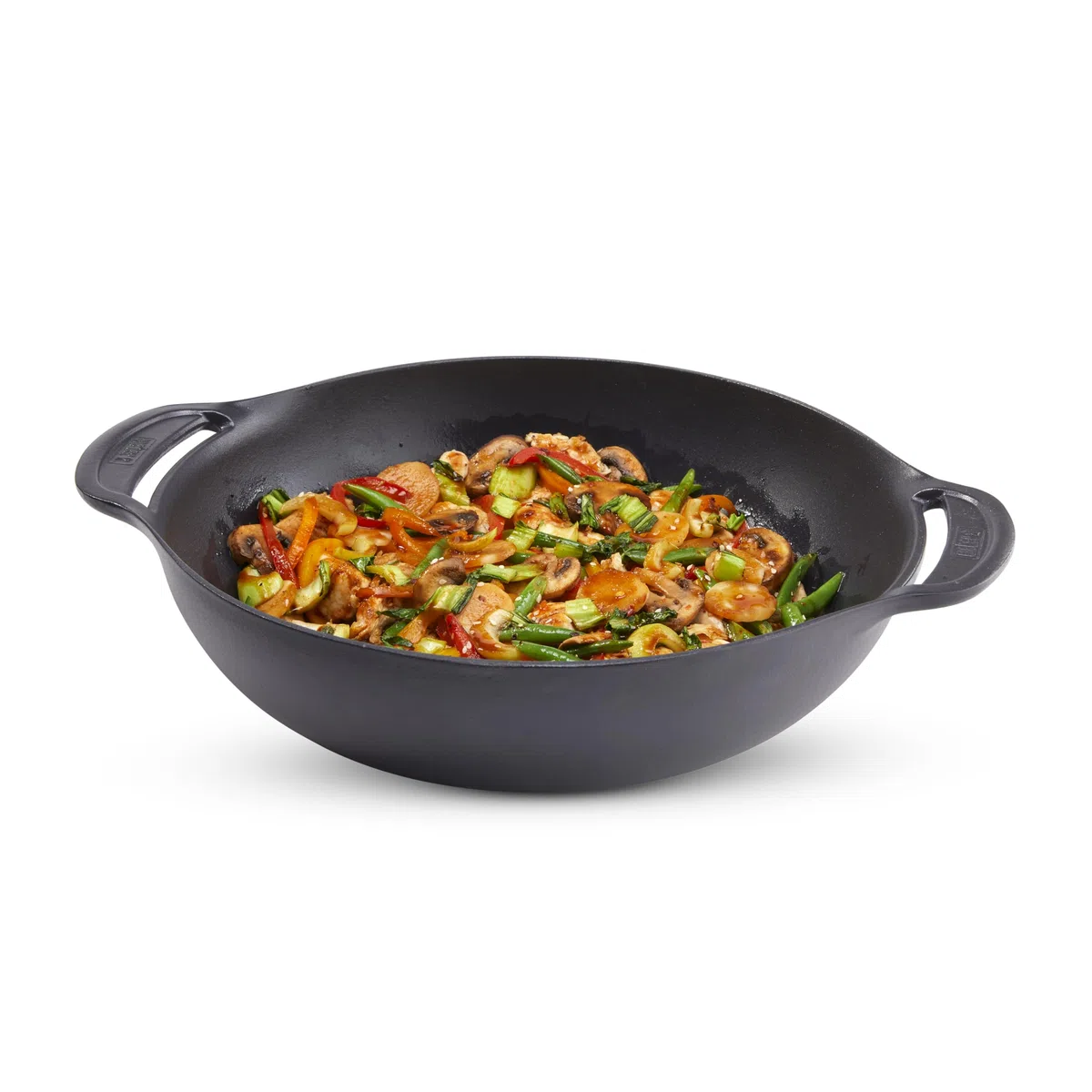 Weber Crafted Wok e Inserto per Cottura a Vapore/Set 2-in-1 in Acciaio Inox per rosolare e cuocere a Vapore Verdure, Carne o Pesce – Argento (7607)